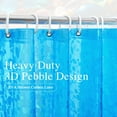 thumbnail image 1 of Inosoo Clear Blue Shower Curtain Liner with Pebble Design, 72"x72" Clear Shower Liner for Bathroom, Heavy Duty Waterproof Thick EVA Plastic Shower Curtain，Mold & Mildew Resistant, 1 of 8
