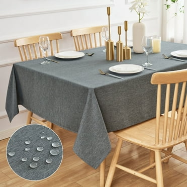 Cotton Blend 54"x54" Square Tablecloth Red - Wrinkle-Resistant Table ...