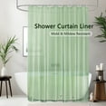 thumbnail image 1 of Inosoo Green Plastic Shower Curtain liner,72"x 78" Lightweight Colored PEVA Shower Liner, 1 of 9