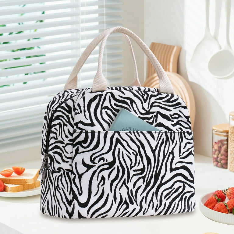Graphic canvas lunch tote hot sale