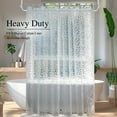 thumbnail image 1 of Inosoo Heavy Duty Shower Curtain Liner, 72x72 inch Thick EVA Shower Liner with 3D Pebble Pattern, Waterproof Bathroom Curtain with Magnets, 1 of 8