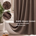thumbnail image 1 of Inosoo Thick Waffle Weave Shower Curtain, 72"x 72" Luxury Hotel Fabric Shower Curtains for Bathroom, Heavy Duty Fall Cloth Bath Curtain, Coffee Brown, 1 of 13