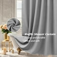 thumbnail image 1 of Inosoo Thick Waffle Weave Shower Curtain, 72"x 72" Luxury Hotel Fabric Shower Curtains for Bathroom, Heavy Duty Cloth Bath Curtain, Gray, 1 of 15