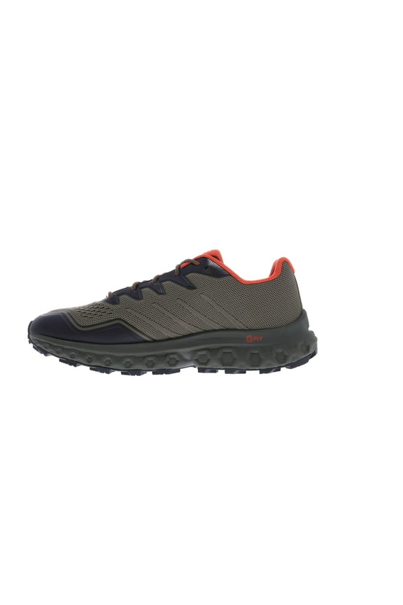 Men's RocFly G 350 Trail Running Shoes (Olive/Orange, 8.5)