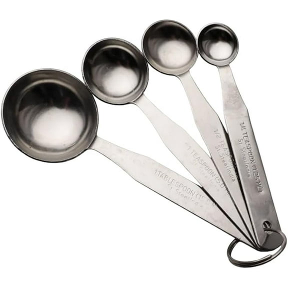 INOX ARTISANS Stainless Steel Measuring Spoons 4-Piece set