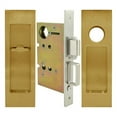 thumbnail image 1 of Inox Fh27pd8450-212 Fh27 Series Keyed Entry Mortise Pocket Door Lock - Brass, 1 of 1
