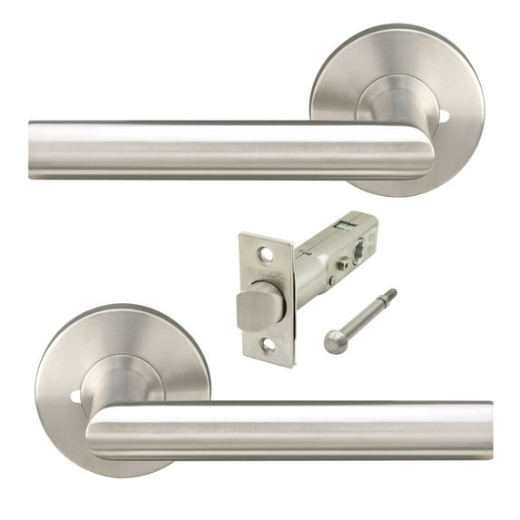 Inox Ra105l462 Frankfurt Privacy Door Lever Set - Stainless Steel