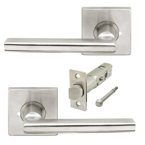 Inox Se243l472 Sunrise Privacy Door Lever Set - Stainless Steel