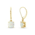 thumbnail image 1 of Inpasne Square Opal Dangle Drop Earrings Gold Leverback Earrings Jewelry Gifts for Women Wife, 1 of 4