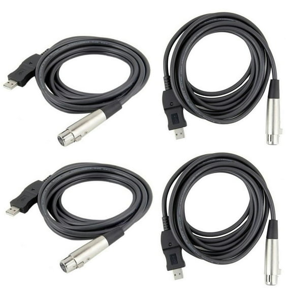 Input Adapter Cable Cord USB 1.1/2.0 Microphone Mic Link Durable Microphone Link Windows 7/VISTA/XP/2000 USB To XLR