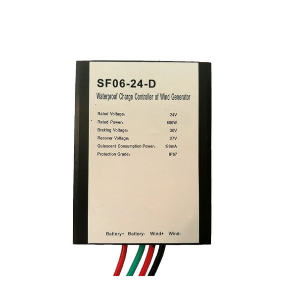 Input DC 12V/24V 400W/600W Waterproof Wind Generator Charge Controller Wind Charge Controller For DC Wind Tur-bine Generator - SF06-24-D
