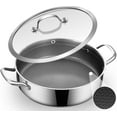 thumbnail image 1 of Inqibee Non Stick Sauté Pan with Lid Hybrid Tri-Ply Stainless Steel,Induction Compatible,Dishwasher and Oven Safe 5 QT., 1 of 8