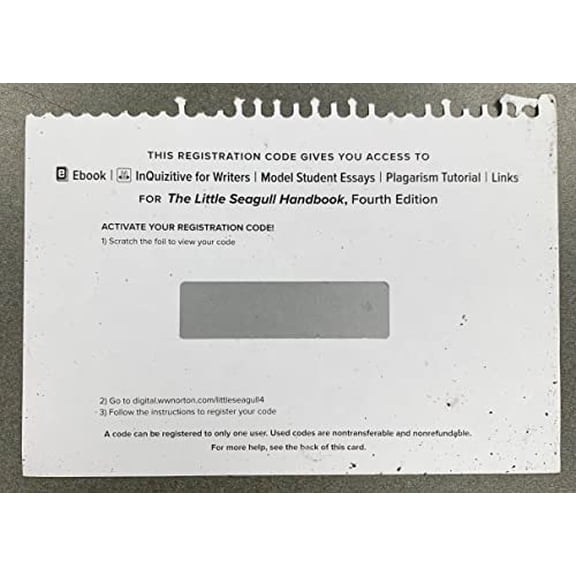 Pre-Owned Inquisitive Access Code for Writers for the Little Seagull Handbook 4th Edition Paperback