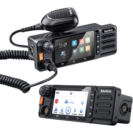 Inrico TM-9 4G Network Zello Walkie Talkie Ham Mobile Radio with Camera Touch Screen GPS SOS Car Radio Android Vehicle Radio Amateur