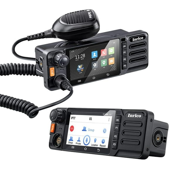 Inrico TM-9 4G Network Zello Walkie Talkie Ham Mobile Radio with Camera Touch Screen GPS SOS Car Radio Android Vehicle Radio Amateur