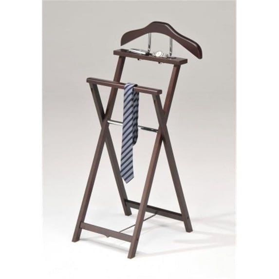 Inroom Furniture Designs CH-4294 Valet Walnut Finish