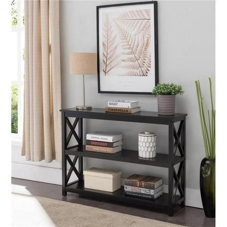 Inroom Furniture Designs C1406 Console Table - Black, 30 x 42 x 12 in.