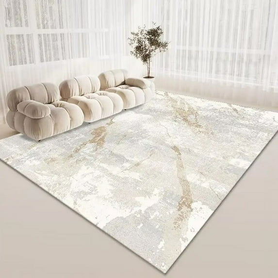 Ins Abstract Golden Carpets for Home Living Room 160x230cm Luxury Bedroom Large Area Rugs Washable Room Decor Entrance Door Mats