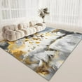 thumbnail image 1 of Ins Abstract Golden Carpets for Home Living Room 160x230cm Luxury Bedroom Large Area Rugs Washable Room Decor Entrance Door Mats, 1 of 5