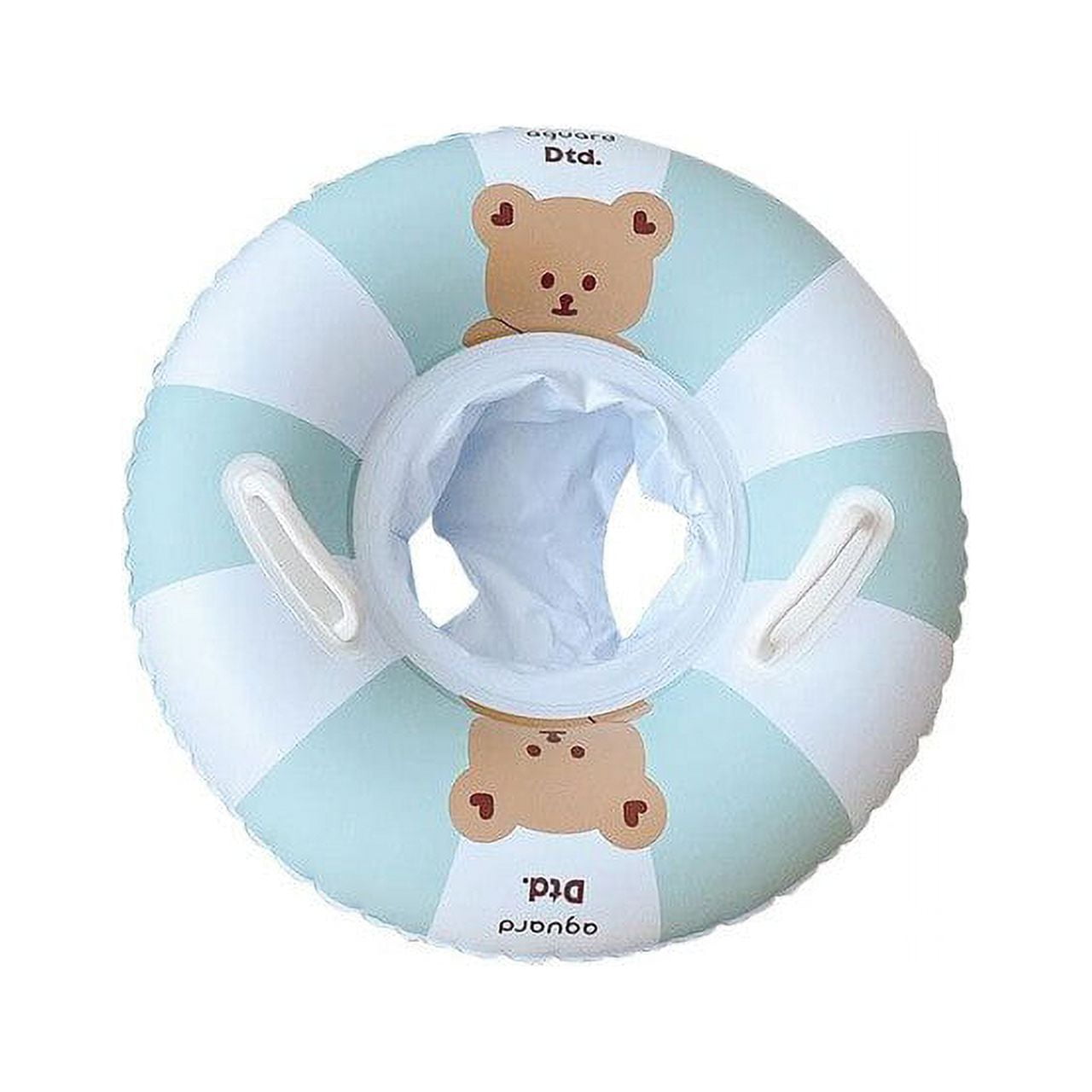 Ins Baby Inflatable Swimming Ring Swim Seat with Handle Inflatable Safety Swimming Circle Float