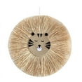 thumbnail image 1 of Ins Hand-Woven Cartoon Lion Tiger Straw Wall Hanging Craft Oranment Cotton Thread Weaving Round Tapestry Decorative, 1 of 4