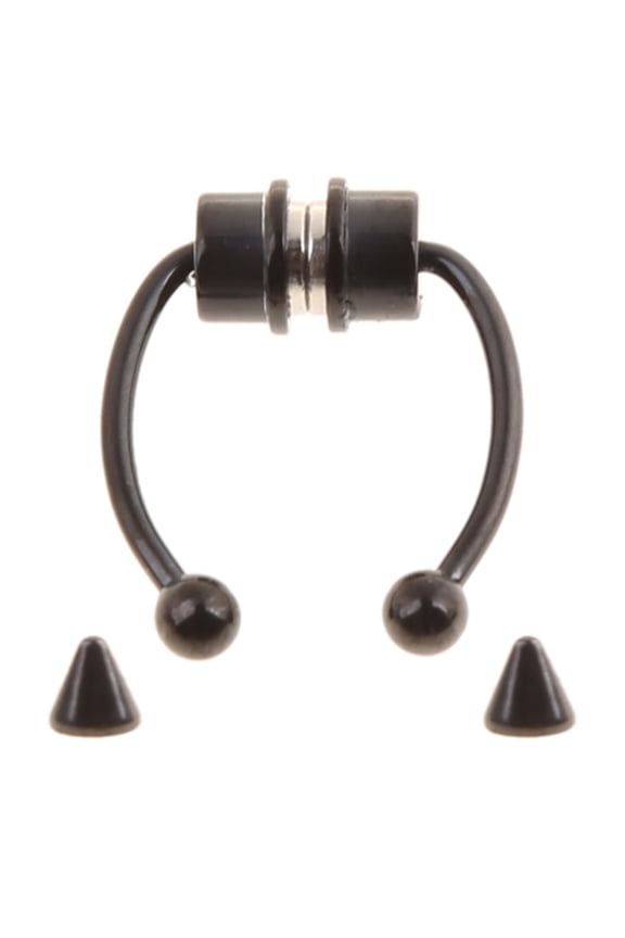 ✪ Ins Horseshoe Fake Nose Ring Hoop Magnetic Septum Nose Ring Non Piercing Jewelry