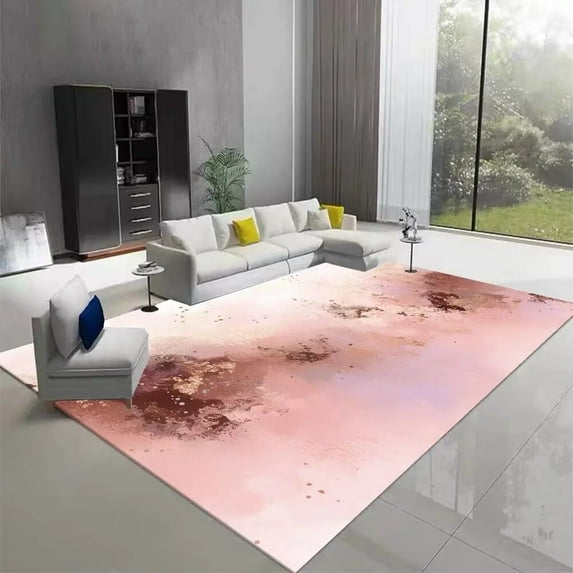 Ins Light Luxury Abstract Living Room Carpet Nordic Household Decoration Study Sofa Rugs Bedroom Washable Large Area Floor Mats