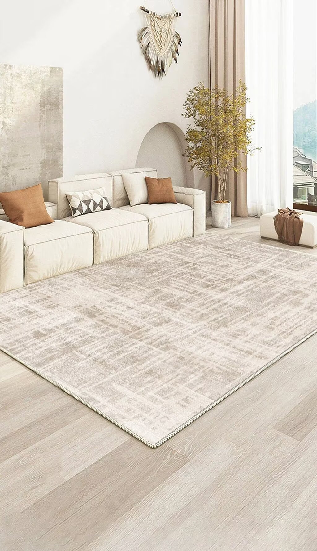 Ins Light Luxury rative Rug for Living Room Simple Abstract Bedroom ...