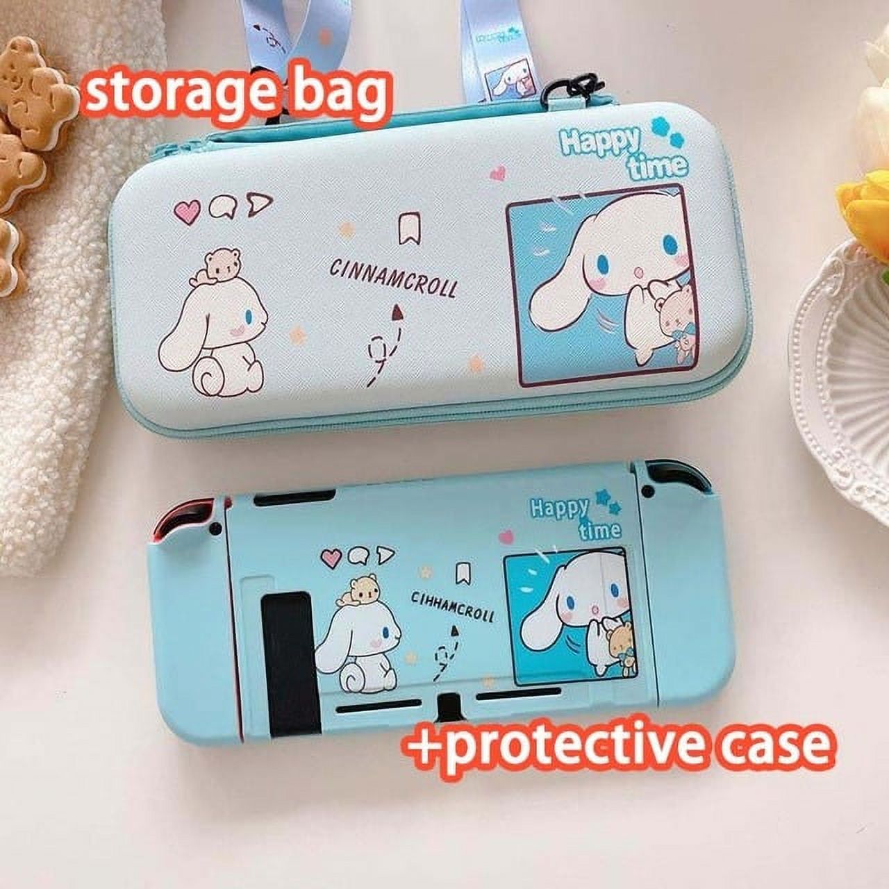 Ins Nintendo Switch Protective Case Oled/ns Storage Bag Kawaii Sanrio ...