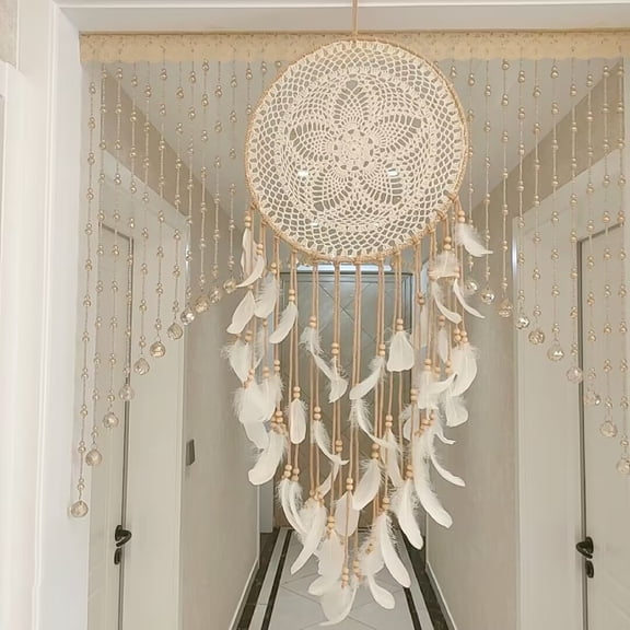 Ins Nordic Dreamcatcher Tapestry Feather Dreamnet Weaving Pendant Home Bedroom Wall Air Pendant