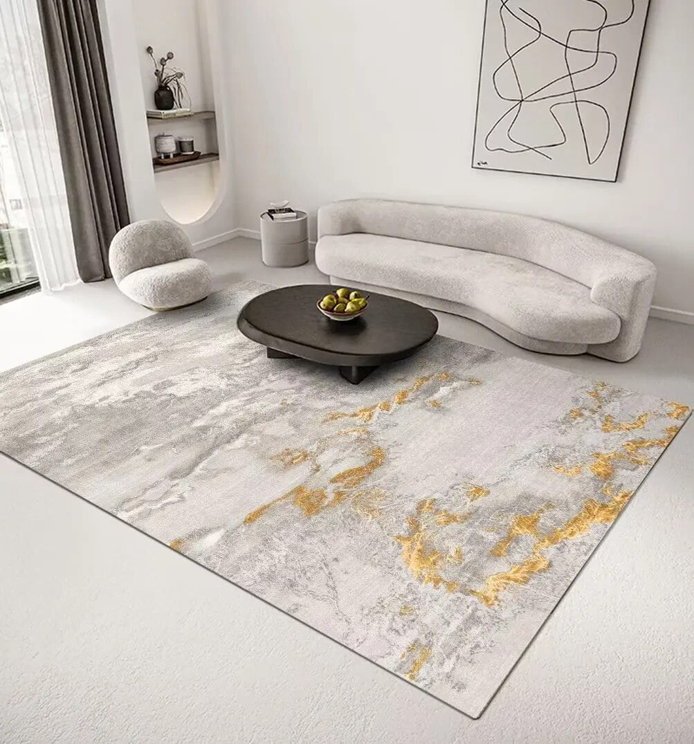 Ins Nordic Living Room Carpets Abstract Art Sofa Coffee Table Large