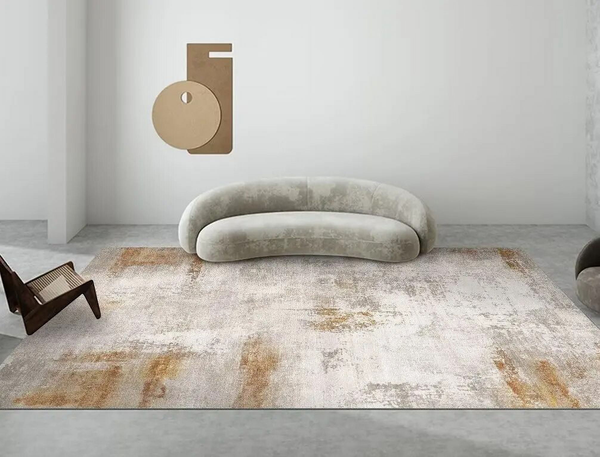 Ins Nordic Living Room Carpets Abstract Art Sofa Coffee Table Large