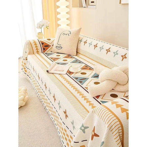 Ins Nordic Sofa Cover - Cat Scratch Resistant All-Season Universal Full Wrap Couch Blanket