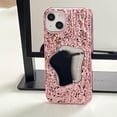 thumbnail image 1 of Ins Rock Pattern Make Up Mirror Case for iPhone 14 Pro Max Phone Cases for iPhone 12 13 Pro Max Women Girls Soft Fashion Glossy Shockproof Cover (Rose Gold,for iPhone 11), 1 of 15