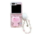 Ins Sanrio Hello Kitty with Lanyard Bracket Phone Case for Samsung