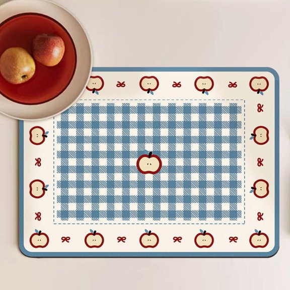 Ins Style Diatom Mud Absorbent Kitchen Drain Mat 40x60cm Heat Resistant Countertop Placemat for Coffee Machines and Sinks