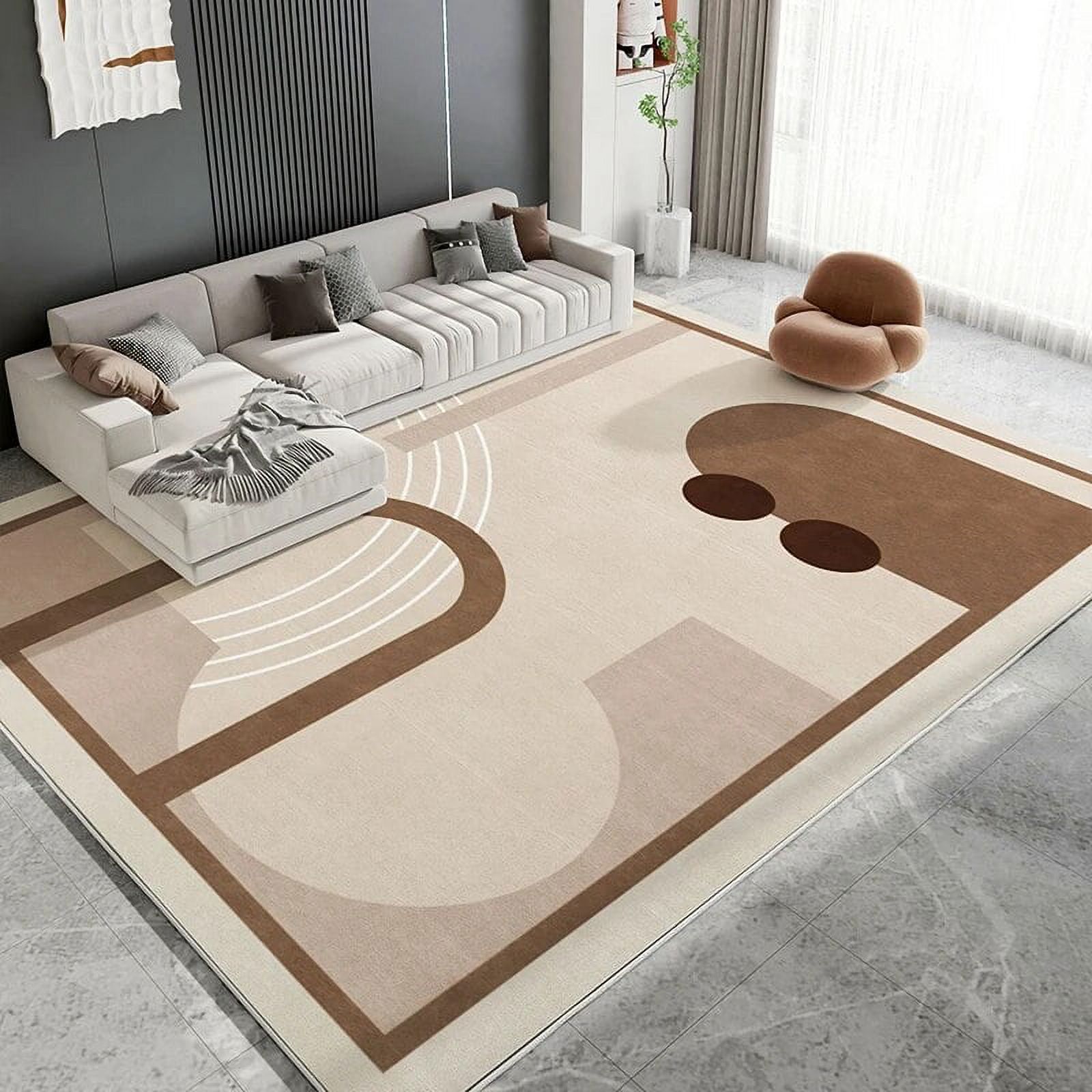 Ins Style Short Pile Carpets for Living Room ration Teager Rugs for