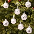 thumbnail image 1 of InsCrazy 12PC Christmas Ball Ornaments for Holiday Wedding Party 1.97inch/50mm Durable Plastic Shatterproof Hanging Xmas Tree Decorations, 1 of 7