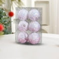 thumbnail image 1 of InsCrazy 6PC Shatterproof Christmas Balls Hanging Ball for Holiday Wedding Party Christmas Decorations 2.36inch/60mm Durable Foam Multicolor Tree Balls for Christmas Indoor Decorations, 1 of 7