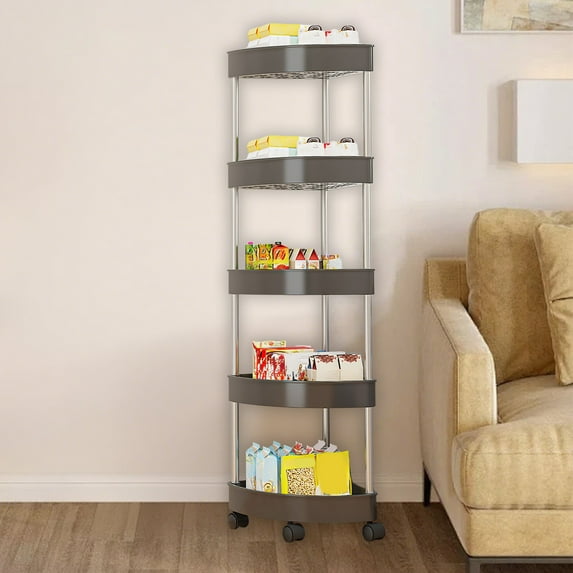 InsCrazy Bathroom Storage Organization Bathroom Corner Storage Shelf Organizer With Detachable 4 for Kitchen Bathroom Laundry Room Office