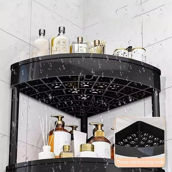 InsCrazy Bathroom Storage Organization Bathroom Corner Storage Shelf Organizer With Detachable 4 for Living Room, Bedroom, Office, Home Workshop