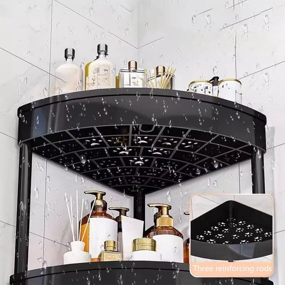 InsCrazy Bathroom Storage Organization Bathroom Corner Storage Shelf Organizer With Detachable 4 for Living Room, Bedroom, Office, Home Workshop