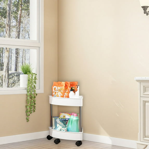 InsCrazy Bathroom Storage Organization Bathroom Corner Storage Shelf Organizer With Detachable 4 for Office, Living Room, Kitchen