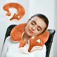 thumbnail image 1 of InsCrazy Bedding Pillows Animals Shape Cute U-shaped Pillows The Cervical Spine Pillows Bedroom Decor Summer Savings, 1 of 5