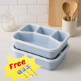 thumbnail image 1 of InsCrazy Bento Box Adult Lunch Box Four-compartment Snack Box 2PC, 1 of 9