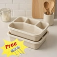 thumbnail image 1 of InsCrazy Bento Box Adult Lunch Box Four-compartment Snack Box 2PC, 1 of 9