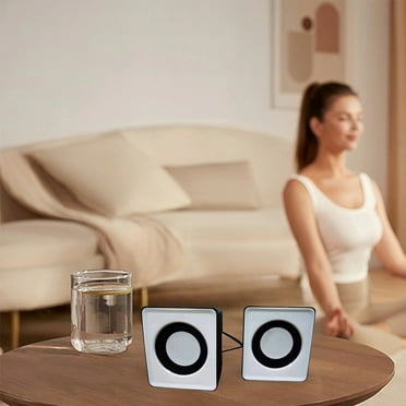 InsCrazy Bluetooth Speaker, Multimedia Mini Speaker Desktop Computer Laptop USB Small Speaker A Pair of Classic Speakers Portable and Good Sound Quality Widely Compatible