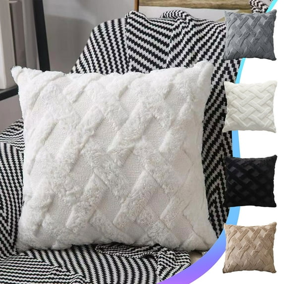 InsCrazy Boho Decorative Throw Pillow Covers 16x16 Inch for Living Room Bedroom Sofa Bed Soft Pillow Covers Home Decoration