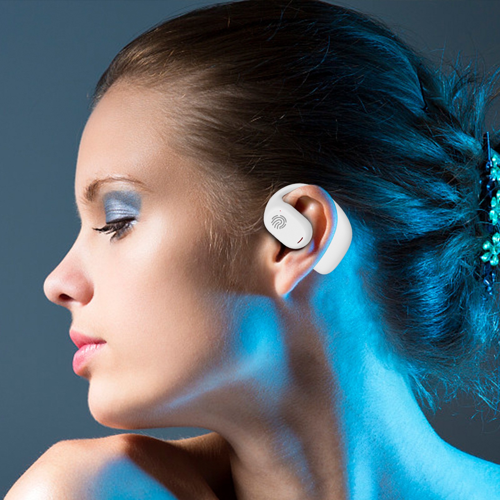 InsCrazy Bones Conduction Bluetooth Wireless Headphones Ear-mounted ...