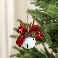 thumbnail image 1 of InsCrazy Christmas Bells Indoor Christmas Decorations, Golden Bells with Bow Pendant Christmas Tree Decor Hanging Decorations, 1 of 6